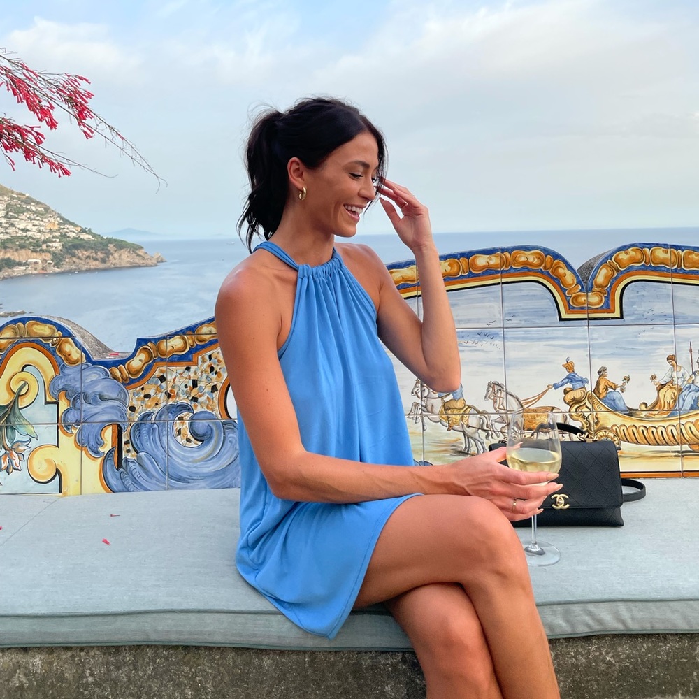 Powder blue dress
